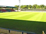 The Spotland pitch looking good after the recent repair work