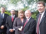 John Saxby, Dr Jiva, Lesley Mort, MP Jim Dobbin & Stephen Netherwood