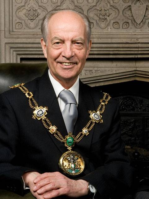Councillor Parker during his tenure as Mayor of Rochdale Borough