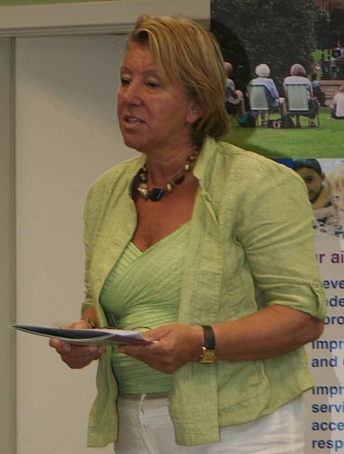 Councillor Ann Metcalfe at the Rochdale Community Cohesion Strategy launch in July 2008