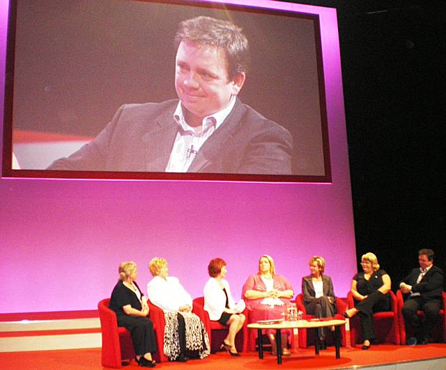 Jason Addy, of Save Spodden Valley, spoke to Communities Minister Hazel Blears at the Labour Party Conference.
