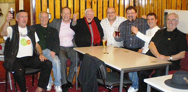 Simon Danczuk with Tony Booth; and Tony Booth, centre, with members of the Labour Club, including Simon Danczuk, Cllr Robin Parker, Paul France, Mark Hollinrake, Martin Burke, Michael Burke and Stefan Cholewka