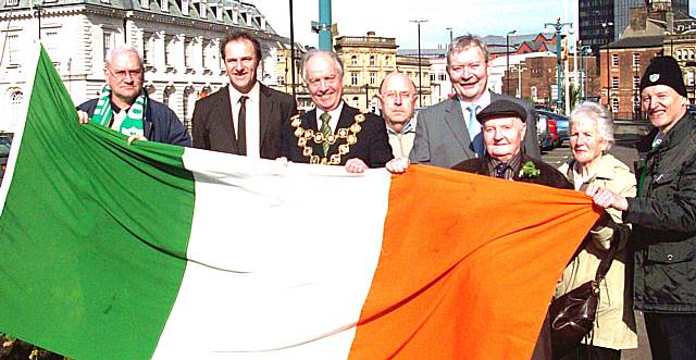 On the mend: Sick council leader makes comeback for St Patrick's Day