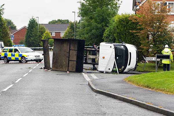 Incident at Broad Lane/Badger Close, described as a 'notorious accident blackspot'