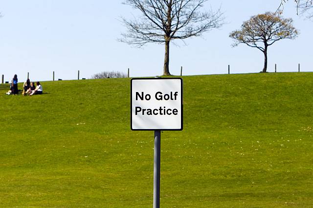 'Ironic' sign in Springfield Park