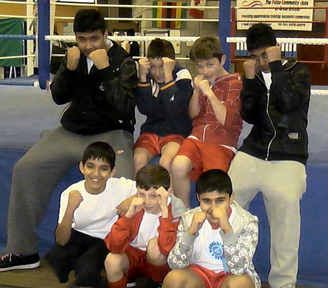 Beech House team at the Manchester Schools Boxing Tournament