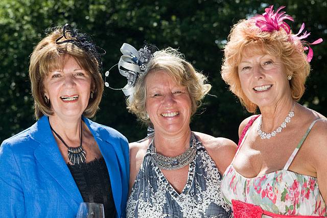 Ann Metcalfe (centre) with friends