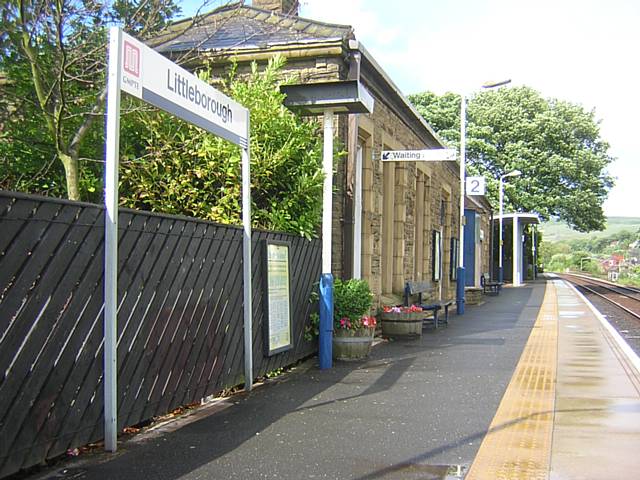 Littleborough station on the Calder Valley Line 