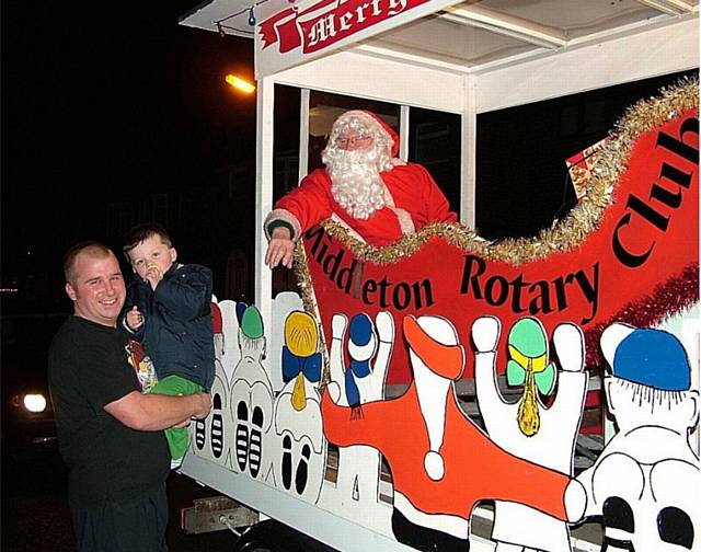 The Rotary Club of Middleton’s Christmas Float is set to tour the town