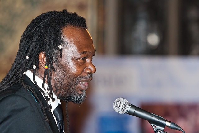 Levi Roots speaking at the Rochdale High Street Foundation launch in 2012