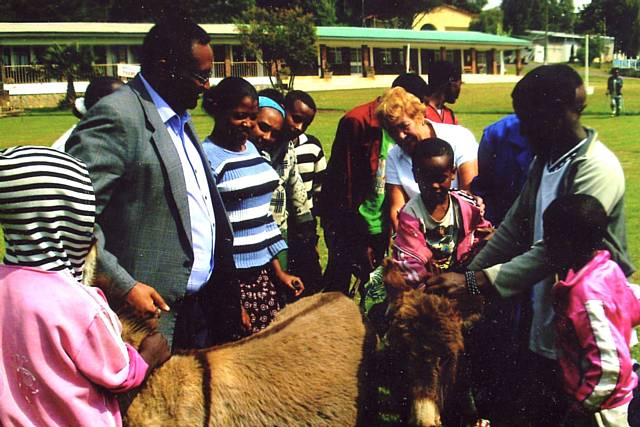 Anne McNicholas during her previous visit to Ethiopia