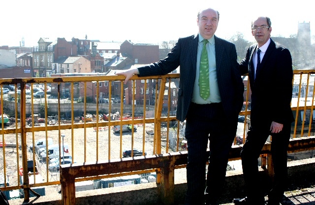 Norman Baker with Councillor Colin Lambert