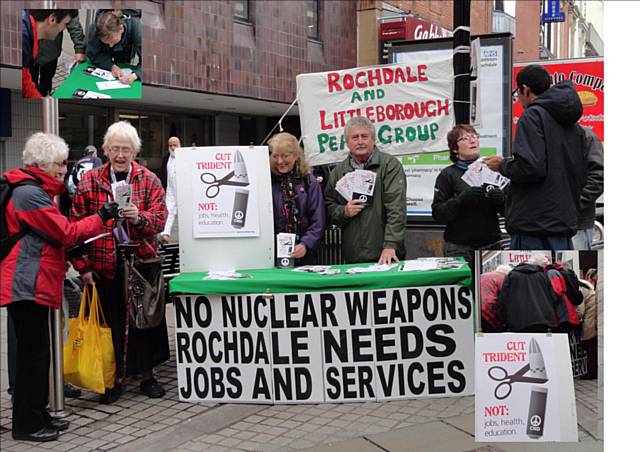Rochdale and Littleborough Peace Group and supporters, Yorkshire Street 19 May 2012