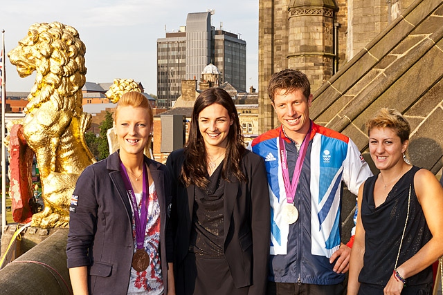 Nicola White, Keri-Anne Payne, Stuart Bithell and Sophie Cox honoured with Civic Reception in 2012 
