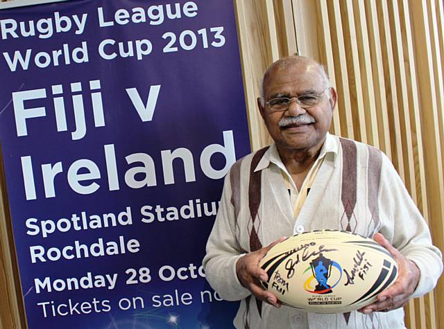 Fijian born Rochdale resident Voate Drui (81). Fiji’s link with Rochdale means the south pacific islanders will be very much at home against Ireland in the Rugby League World Cup