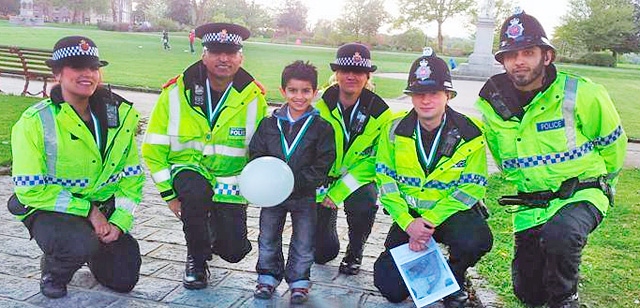 Members of The Special Constabulary with Inspector Umer Kham (second left)