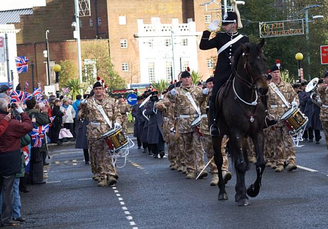 Thousands lined the route when the Second Battalion of Fusiliers returned home six years ago