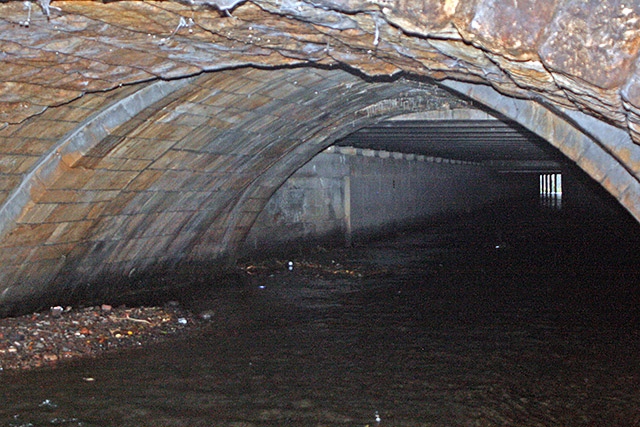 Underground - the River Roch in Rochdale Town Centre