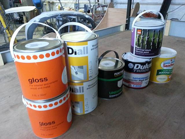 Building the new Rotary Club of Middleton Christmas Float - B & Q Paint