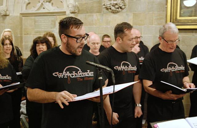 Rochdale Amateur Operatic Society performing songs from the new musical Witchfinder