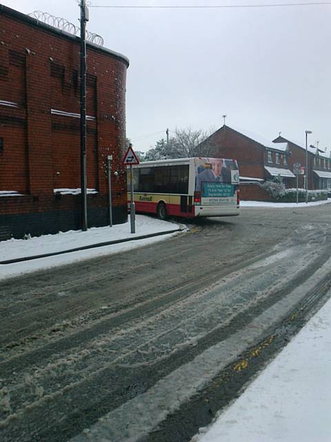 Bus services affected by snow