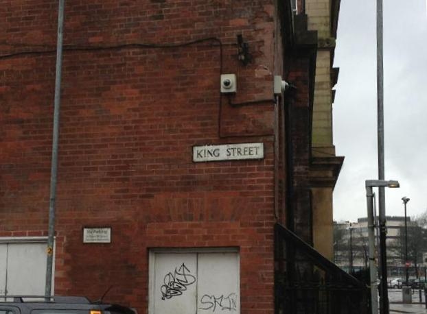 CCTV camera on King Street, Rochdale


