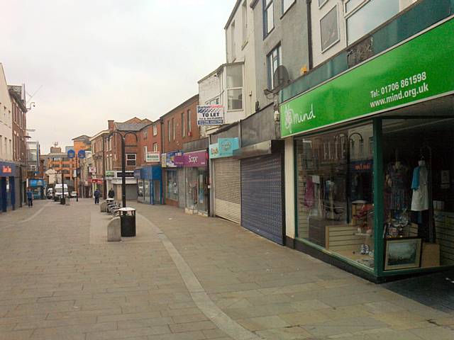Empty shops on Yorkshire Street