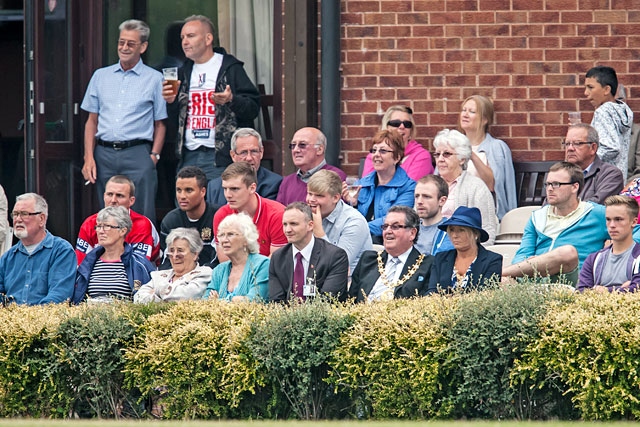 Spectators at Rochdale Cricket Club