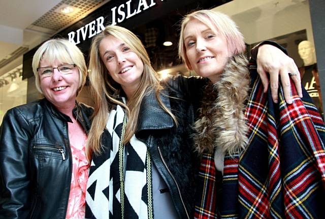 Michelle Thompson, Lindsay’s Mum, stylist Louisa Houghton and Lindsay West 