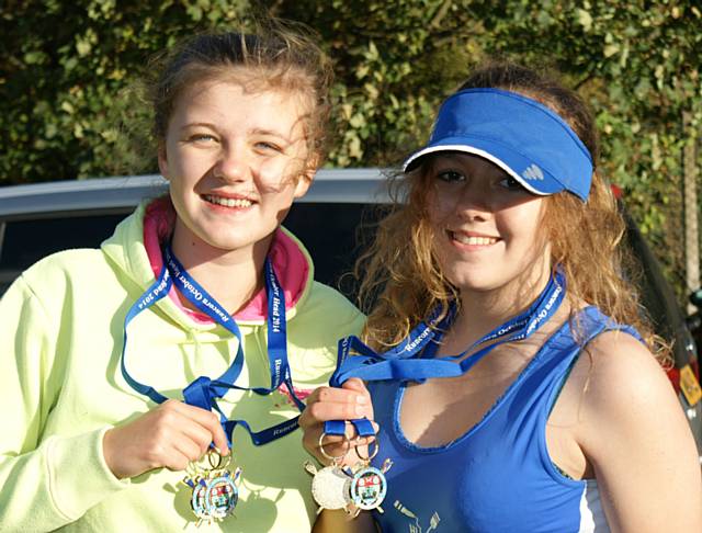 Sally Tisdall and Darcie Willis - WJ14 Quad and Doubles Winners