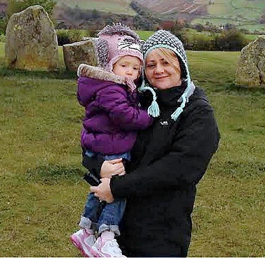 Cath and her daughter Isla in happier times