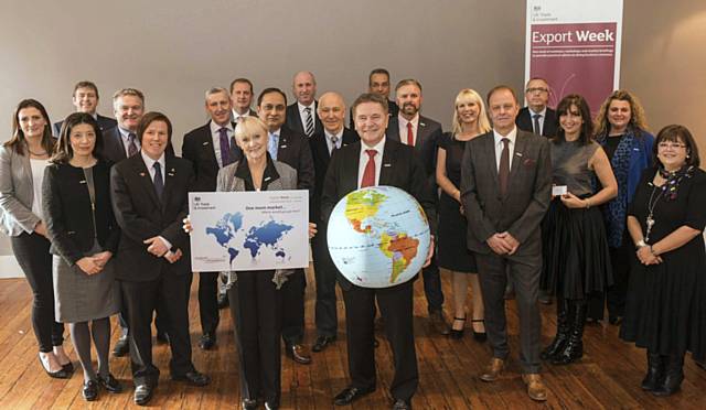 UKTI’s North West Export Champions with Regional Director Clive Drinkwater
