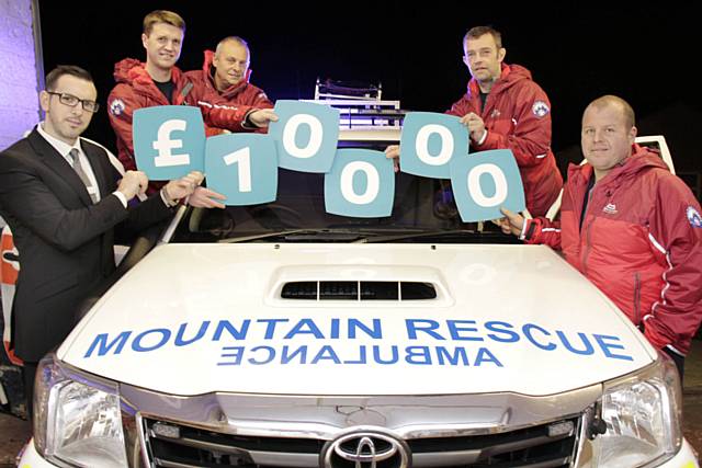 Rossendale & Pendle Mountain Rescue Project wins £10,000 funding from the Yorkshire Building Society 