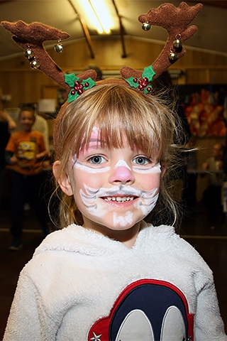 Georgina Davies gets into the spirit at the St Michael’s Church Uniformed Groups Christmas Fair