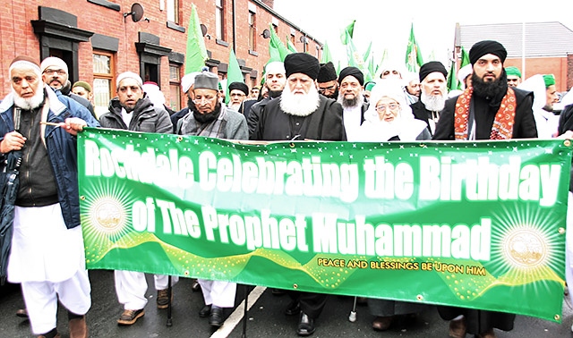 Rochdale Muslims celebrate Prophet Muhammad's birthday with a procession
