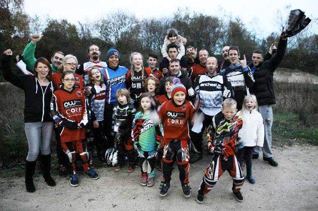 Roch Valley Raiders BMX Club and Renegade BMX group with Shanaze Reade 