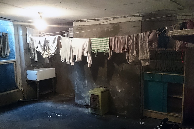 The appalling the conditions in which the victims were forced to live