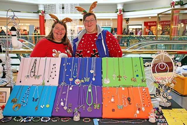 Wheatsheaf Shopping Centre Christmas Market<br />Cath Turner and Natalie Naylor from Made with a Smile