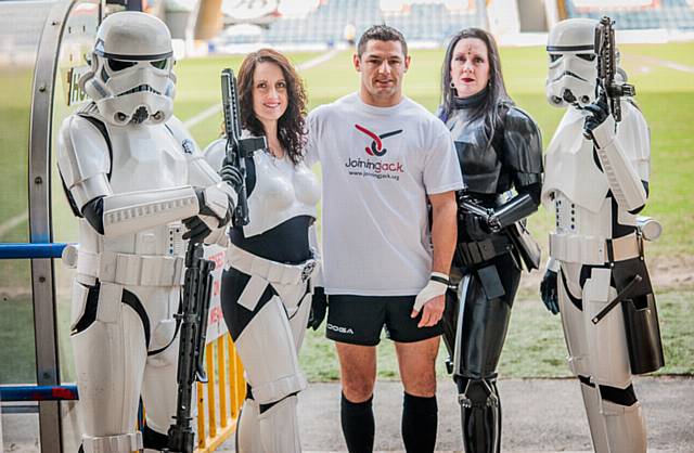 Hornet's Captain Wayne English with Stormtroopers from the 99th Garrison and two Fem-Troopers 