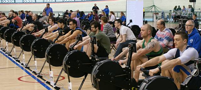 The English Indoor Rowing Championships at the National Cycling Centre, Manchester Velodrome 