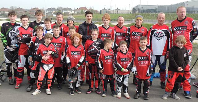 Knowsley BMX Regional race with Roch Valley Raiders BMX Club riders aged between 5 and 45+ years