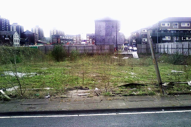 Derelict site on Old Mill Street, Falinge
