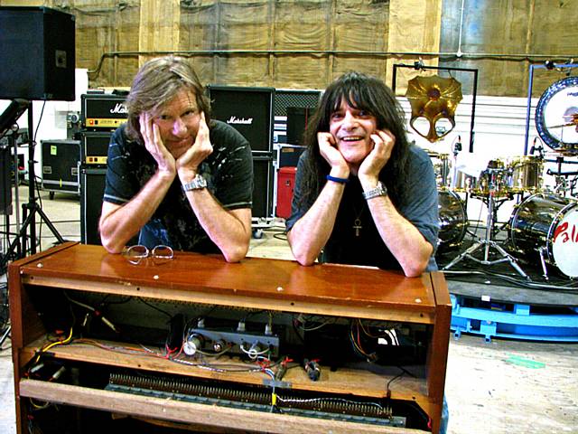 Tom Szakaly (right) with Keith Emerson