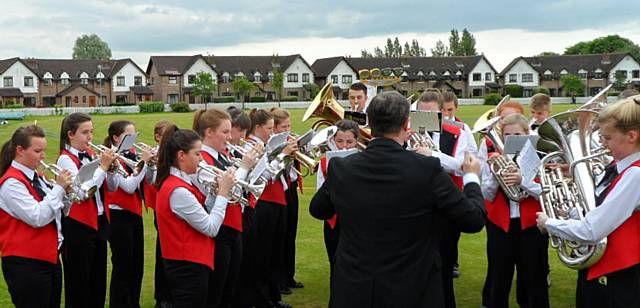 Wardle Academy Youth Band at the Whit Walks 