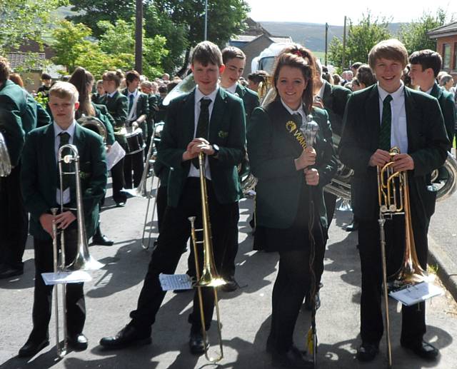 Wardle Academy Junior Band at the Whit Walks 