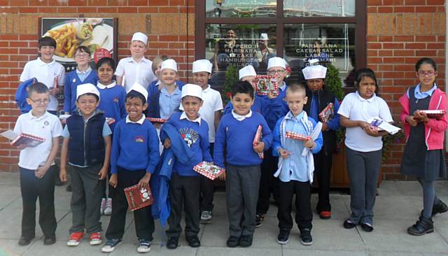 Children from Belfield Community School visit Frankie & Benny's