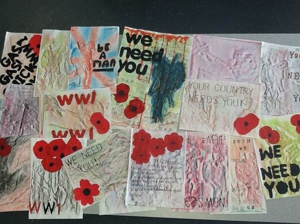 Kingsway Park High School step back to WWI