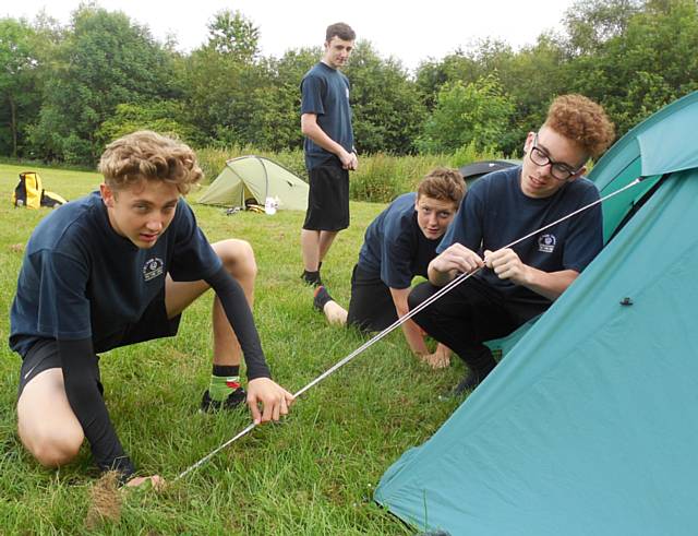 The Public Services group, from Holy Family and Siddal Moor overnight camp
