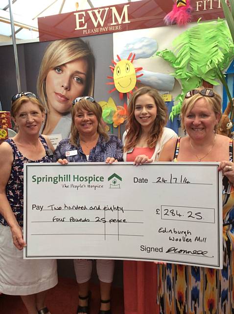 Edinburgh Woollen Mill raise over £250 for Springhill Hospice in fashion show 
