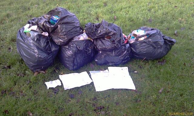 Fly-tipper ordered to pay £515 after rubbish found dumped 